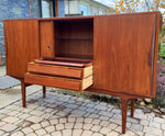 RESTORED Danish Mid Century Modern Teak High Board Sideboard 6