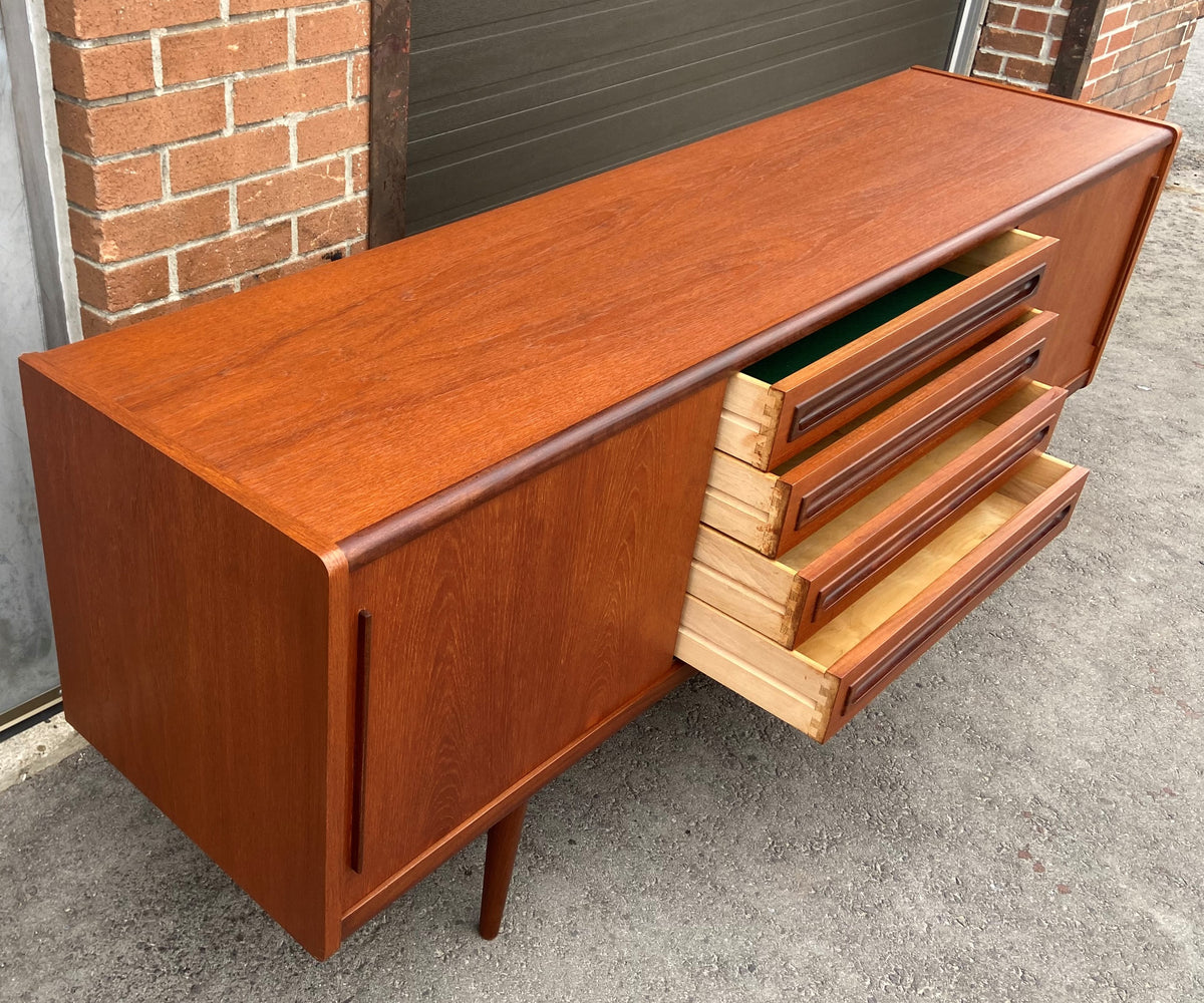 REFINISHED Danish MCM Teak Sideboard by Johannes Andersen for Silkeborg 78.75