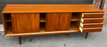 REFINISHED Danish Mid Century Modern Teak Sideboard 78