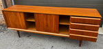 REFINISHED Danish Mid Century Modern Teak Sideboard 78
