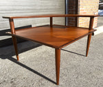 REFINISHED Danish MCM Teak Corner Two-Tier Table by Brande Mobelfabrik 4