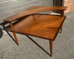 REFINISHED Danish MCM Teak Corner Two-Tier Table by Brande Mobelfabrik 5