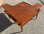 REFINISHED Danish MCM Teak Corner Two-Tier Table by Brande Mobelfabrik 8
