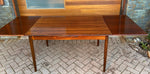 RESTORED Danish Mid Century Modern Rosewood Draw Leaf Table 51