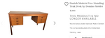 REFINISHED Danish Mid Century Modern Teak Desk Free Standing 11
