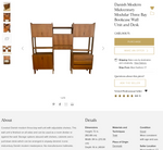 REFINISHED MCM Teak Freestanding Modular Wall Unit 15