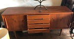 Restored Danish MCM Teak Sideboard or Media TV Console, 63