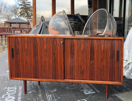REFINISHED Danish MCM Brazilian Rosewood Credenza by Poul Hundevad, 54" PERFECT - Mid Century Modern Toronto