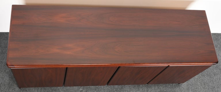 Danish Modern Rosewood Buffet or TV Media Console by Christian Linneberg 50