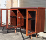 RESTORED Danish Modern Rosewood Bookcase Display 50