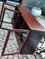 RESTORED Danish Modern Rosewood Bookcase Display 50