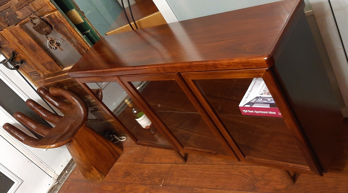 RESTORED Danish Modern Rosewood Bookcase Display 50