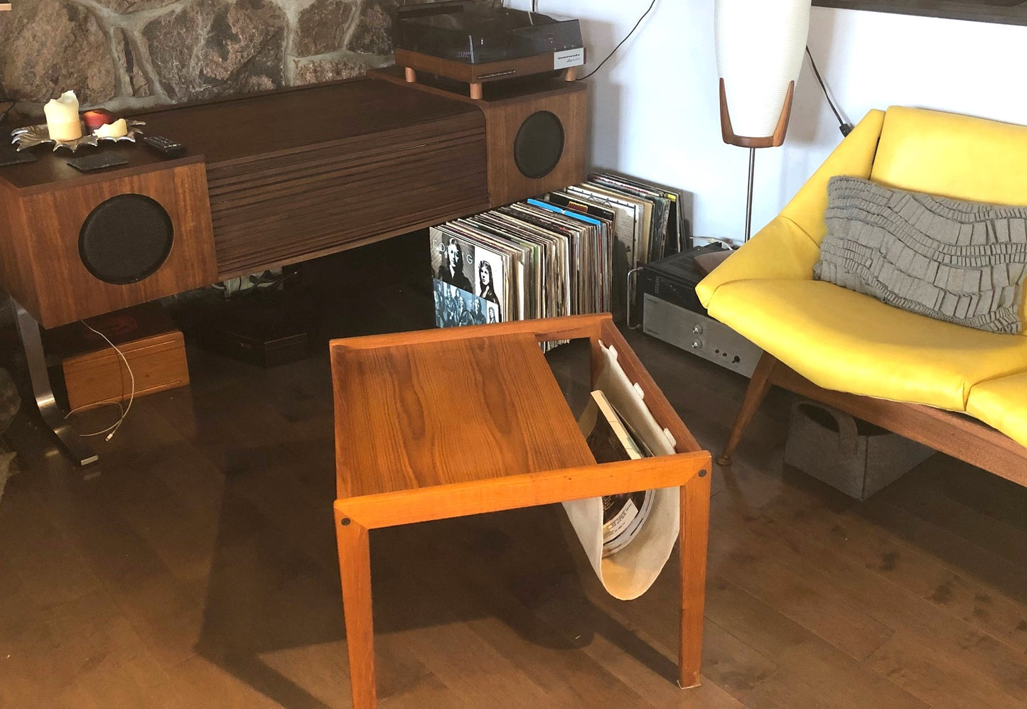 REFINISHED MCM Teak Accent/ Magazine Table by Bent Silberg, perfect - Mid Century Modern Toronto