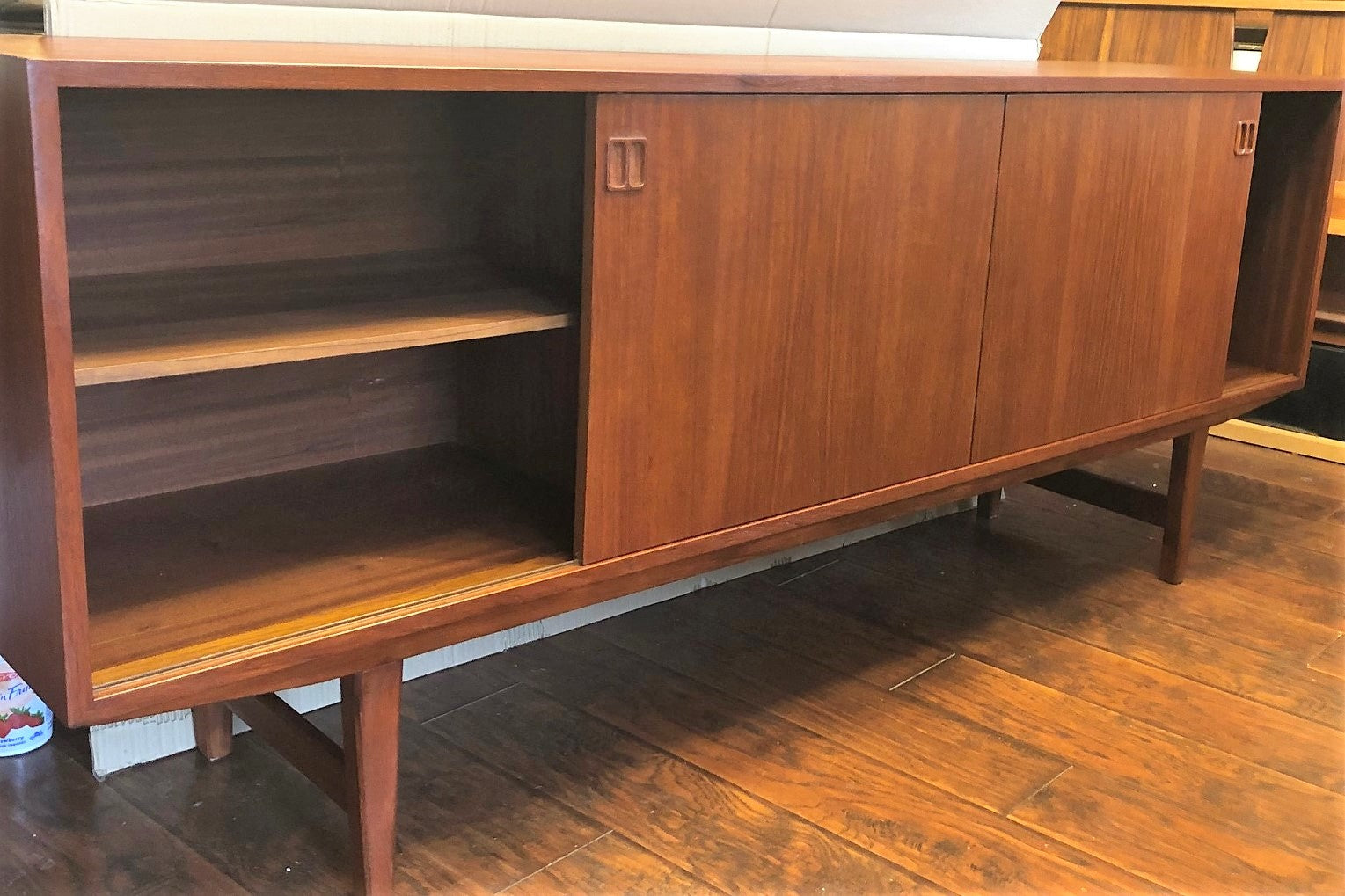 REFINISHED Danish MCM Teak Credenza Sideboard 77" - Mid Century Modern Toronto