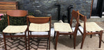 4 Danish MCM Teak Chairs with floating seats will be custom REUPHOLSTERED - Mid Century Modern Toronto 2