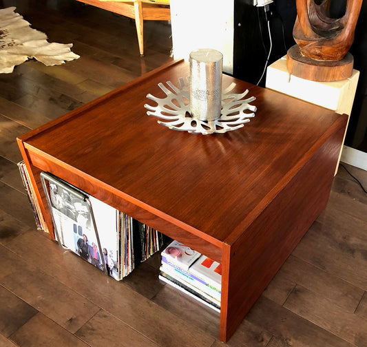 REFINISHED Danish MCM Teak Accent or Coffee Table large, square 30", perfect - Mid Century Modern Toronto