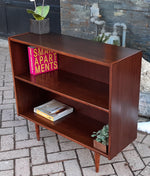 RESTORED Small Danish MCM Rosewood Bookcase Display 34