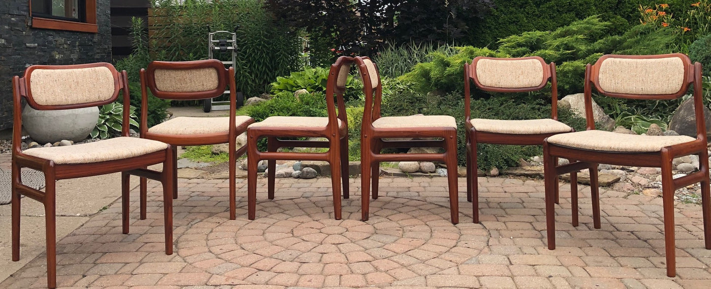6 Danish MCM Rosewood Chairs by Johannes Andersen PERFECT, each $499 - Mid Century Modern Toronto