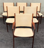 6 Danish MCM Brazilian Rosewood Chairs by Johannes Andersen RESTORED (2 arm, 4 side) - Mid Century Modern Toronto 2