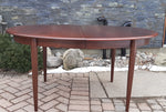 Danish MCM Rosewood Table Oval w 2 leaves 58