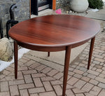 Danish MCM Rosewood Table Oval w 2 leaves 58