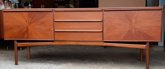 REFINISHED Danish MCM Teak Bar Credenza Sideboard PERFECT, 84" - Mid Century Modern Toronto