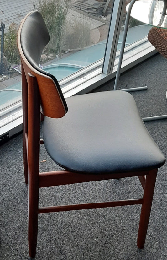 REFINISHED REUPHOLSTERED Danish MCM Teak Chair, perfect - Mid Century Modern Toronto