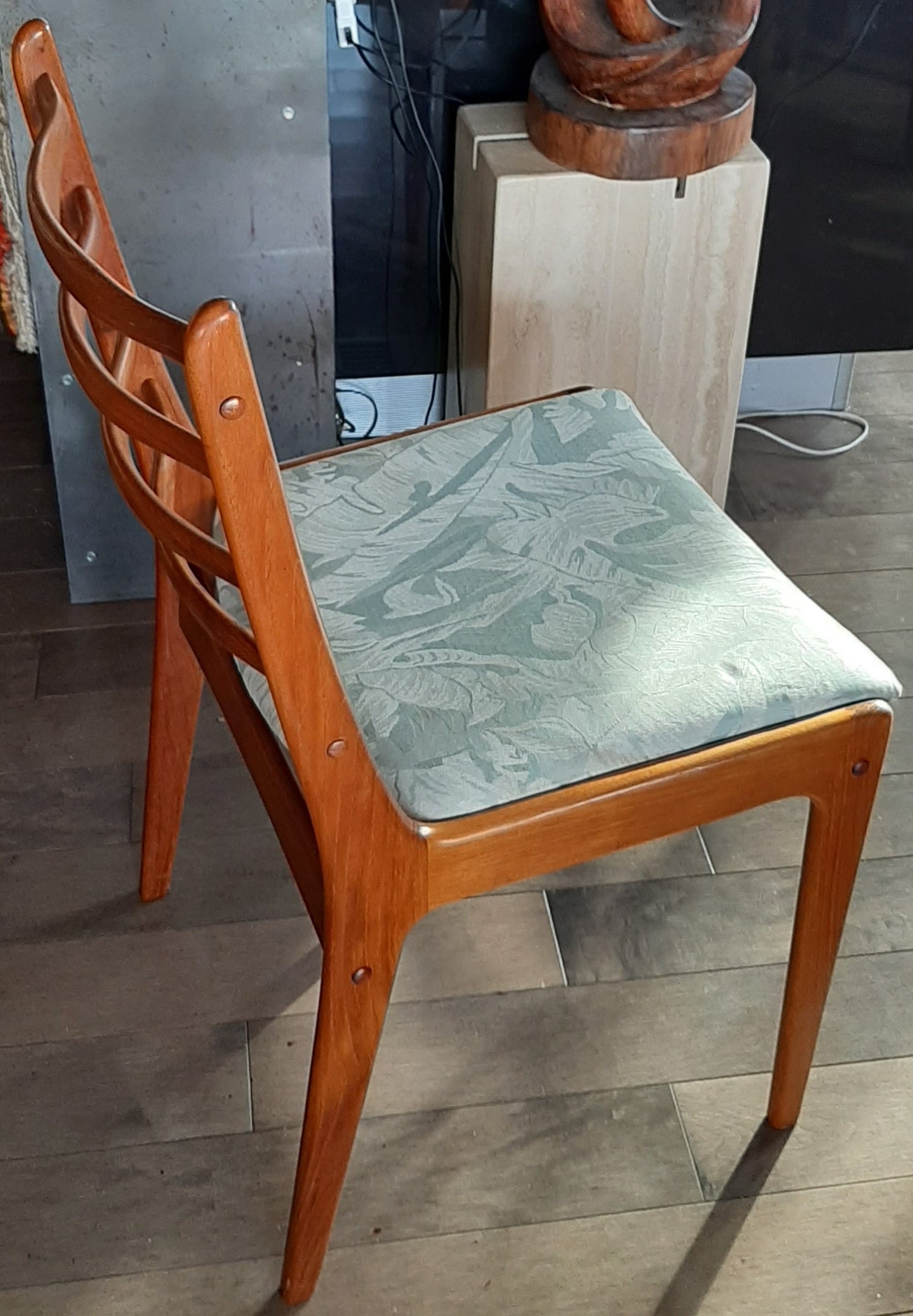 ON HOLD***4 Danish MCM Teak Chairs  RESTORED, perfect, each $249 only - Mid Century Modern Toronto