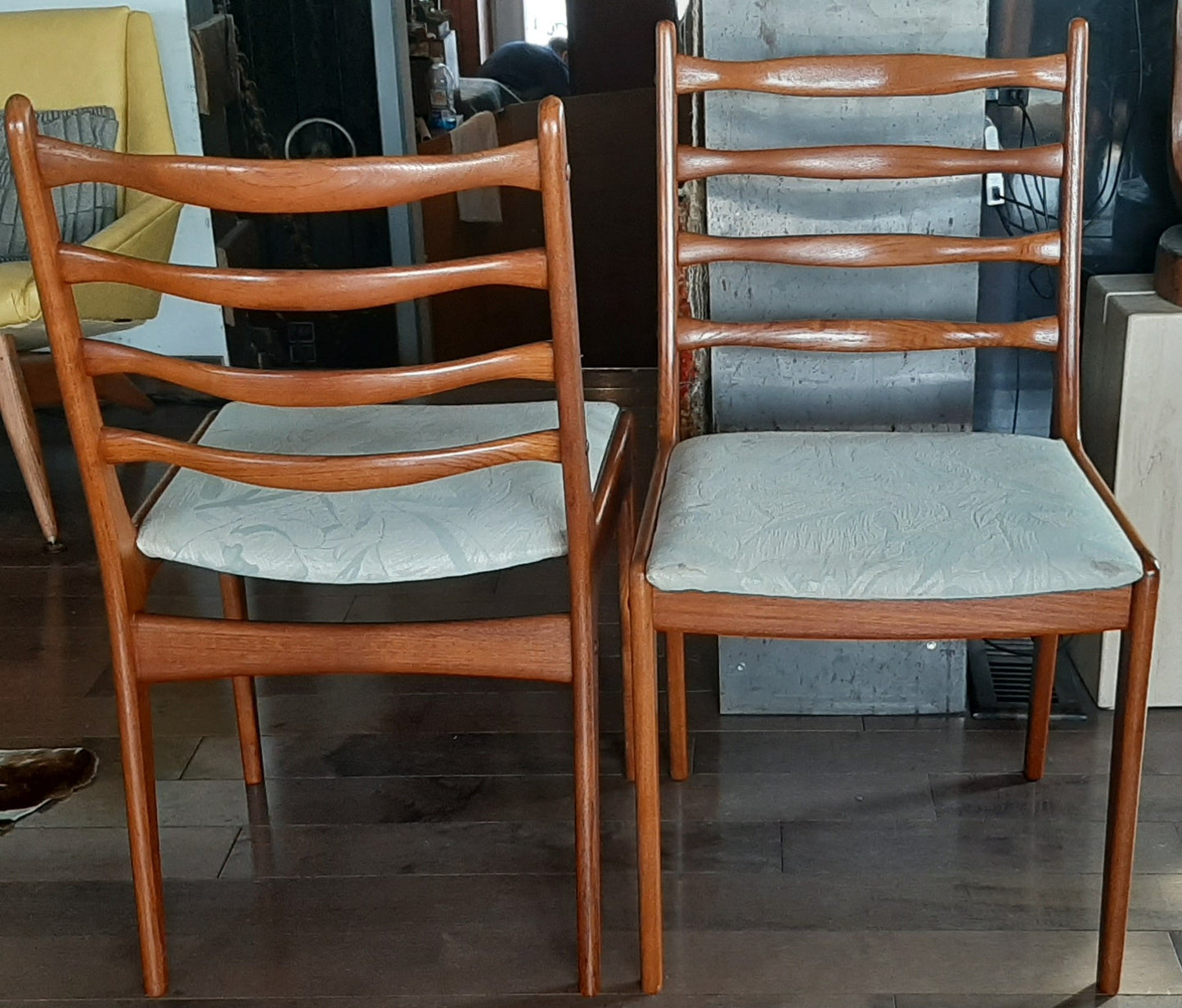 ON HOLD***4 Danish MCM Teak Chairs  RESTORED, perfect, each $249 only - Mid Century Modern Toronto