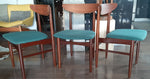 4 Danish MCM Teak Chairs by Dyrlund REFINISHED will be REUPHOLSTERED, each $299, PERFECT - Mid Century Modern Toronto 4