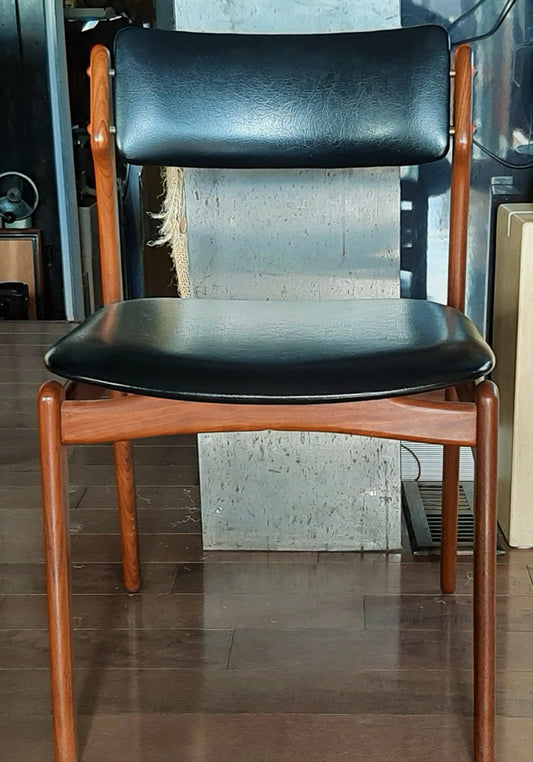 4 Danish MCM Chairs w floating seats by Erik Buch RESTORED, perfect - Mid Century Modern Toronto