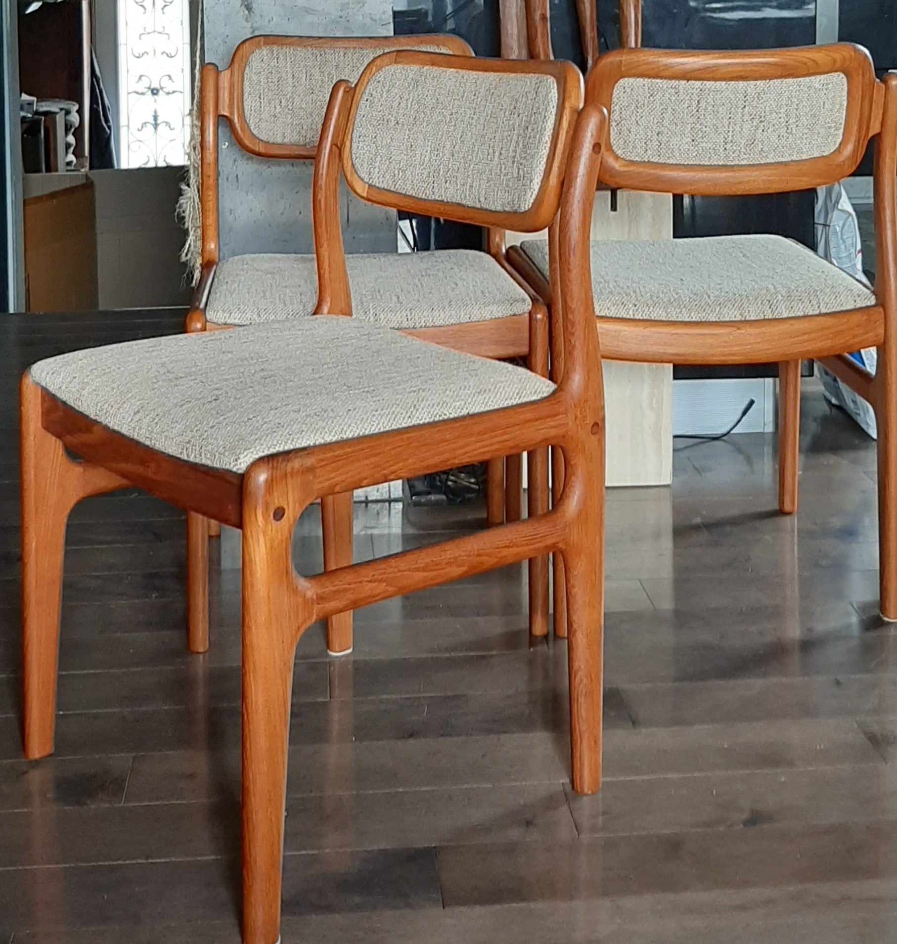 6 Rare Danish MCM Teak Chairs by Johannes Andersen Restored, PERFECT, each $359 - Mid Century Modern Toronto