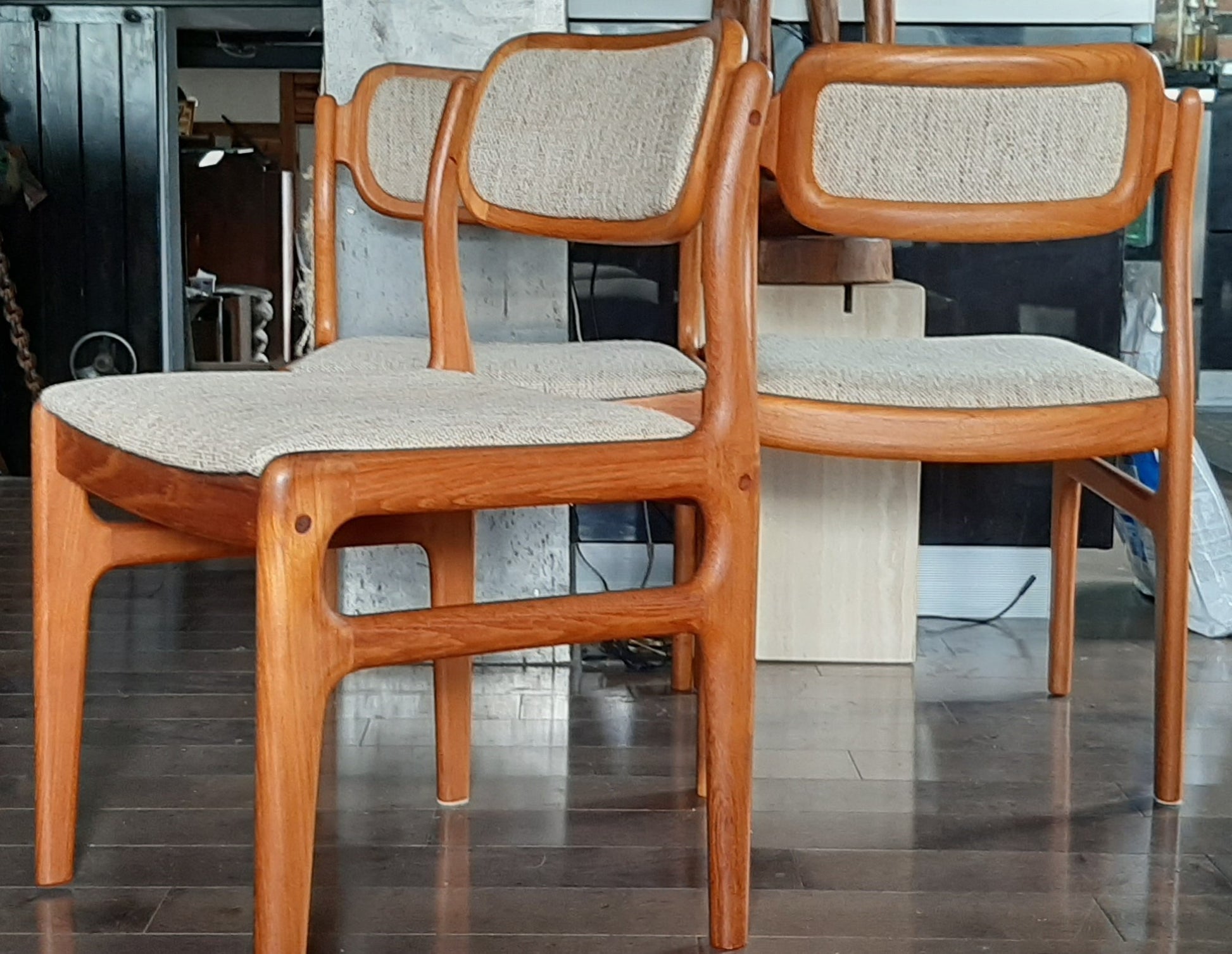 6 Rare Danish MCM Teak Chairs by Johannes Andersen Restored, PERFECT, each $359 - Mid Century Modern Toronto