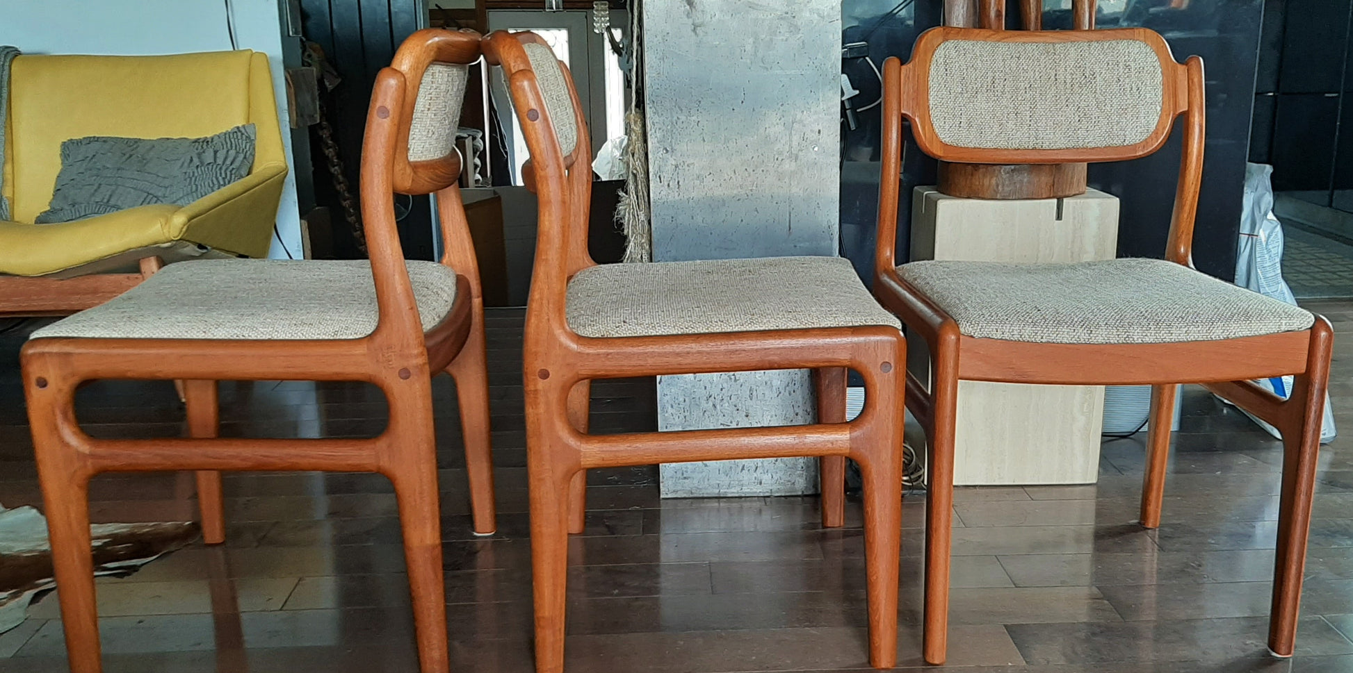 6 Rare Danish MCM Teak Chairs by Johannes Andersen Restored, PERFECT, each $359 - Mid Century Modern Toronto