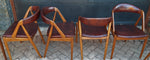 6 RESTORED MCM Kai Kristiansen Teak Chairs Model 31, PERFECT, each $399 - Mid Century Modern Toronto 6