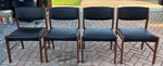 4 Danish MCM Teak Side/ Dining Chairs, large, REUPHOLSTERED, each $249 - Mid Century Modern Toronto 3