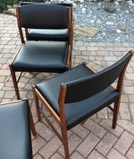 4 Danish MCM Teak Side/ Dining Chairs, large, REUPHOLSTERED, each $249 - Mid Century Modern Toronto 5