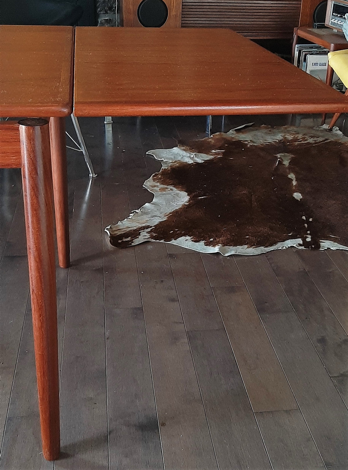 REFINISHED Danish MCM Teak Draw Leaf Table by Rogenstrup Mobelfabrik, PERFECT 49-84