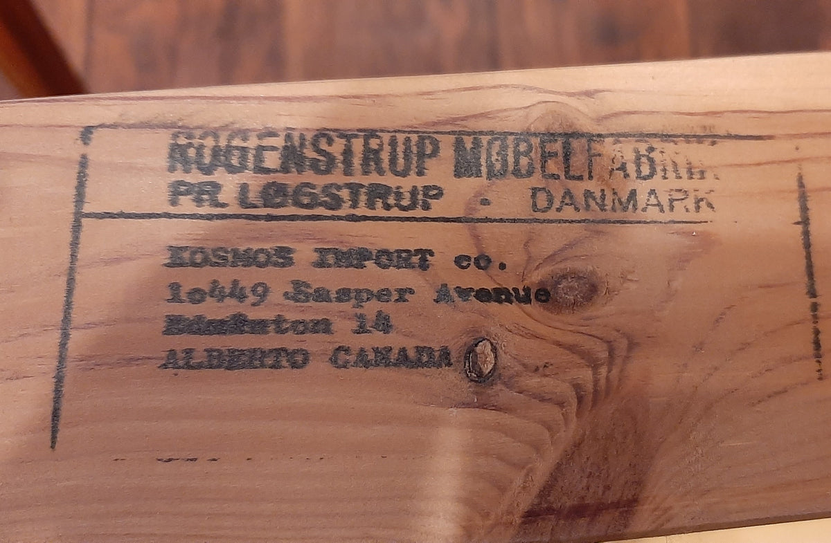REFINISHED Danish MCM Teak Draw Leaf Table by Rogenstrup Mobelfabrik, PERFECT 49-84