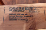 REFINISHED Danish MCM Teak Draw Leaf Table by Rogenstrup Mobelfabrik, PERFECT 49-84