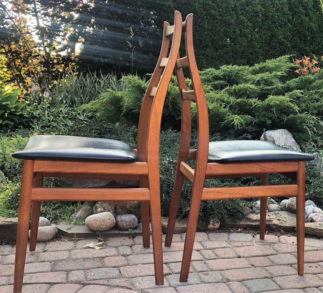 RESERVED ***6 Danish MCM Teak Ladder Back Dining Chairs, each $199 - Mid Century Modern Toronto