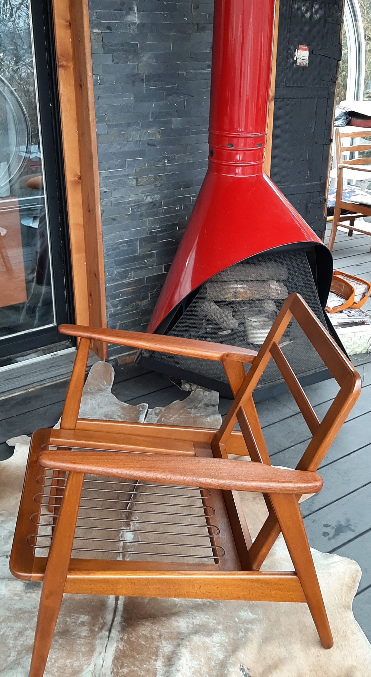 REFINISHED Danish MCM Teak Lounge Armchair, like new - Mid Century Modern Toronto