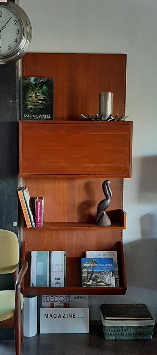 ON HOLD for J. ***Restored Danish MCM teak modular wall unit with storage and display, PERFECT, CADO style - Mid Century Modern Toronto