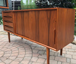 Danish MCM Teak Credenza Sideboard TV Console 63