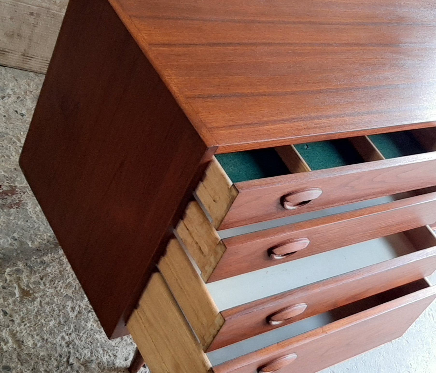 REFINISHED Danish Mid-Century Modern Teak Sideboard Buffet 71” perfect - Mid Century Modern Toronto