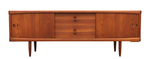 REFINISHED Danish Mid Century Modern Teak Sideboard by H.W. Klein for Bramin 88