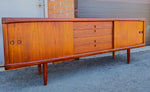 REFINISHED Danish Mid Century Modern Teak Sideboard by H.W. Klein for Bramin 88