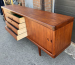 REFINISHED Danish Mid Century Modern Teak Sideboard by H.W. Klein for Bramin 88