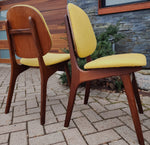 6 RESTORED Danish MCM Teak Shield Back Chairs by A. H. Olsen, will be REUPHOLSTERED 4