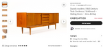 Danish Mid Century Modern Teak Sideboard by Johannes Andersen 94